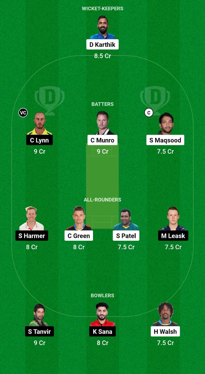 DL vs CHI Dream11 Prediction Fantasy Cricket Tips Dream11 Team USA National Cricket League T10 2024 