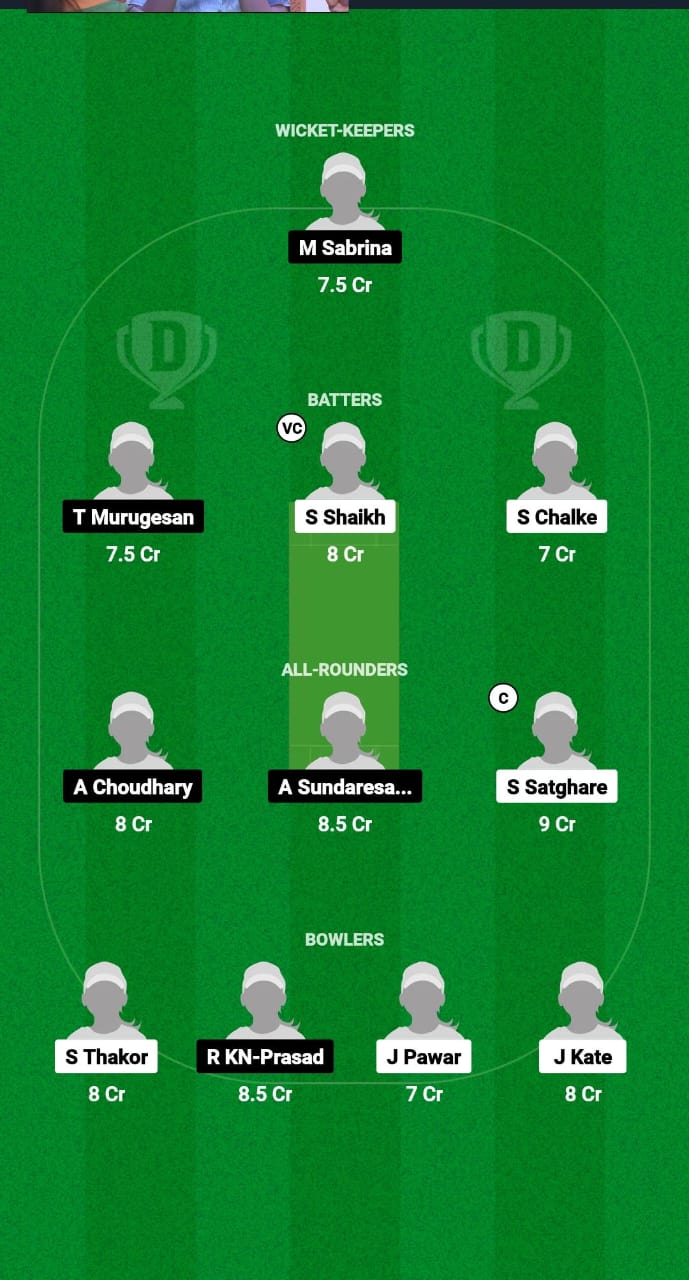 MUM-W vs TN-W Dream11 Prediction Fantasy Cricket Tips Dream11 Team Indian Domestic Women's T20 Trophy 2024 