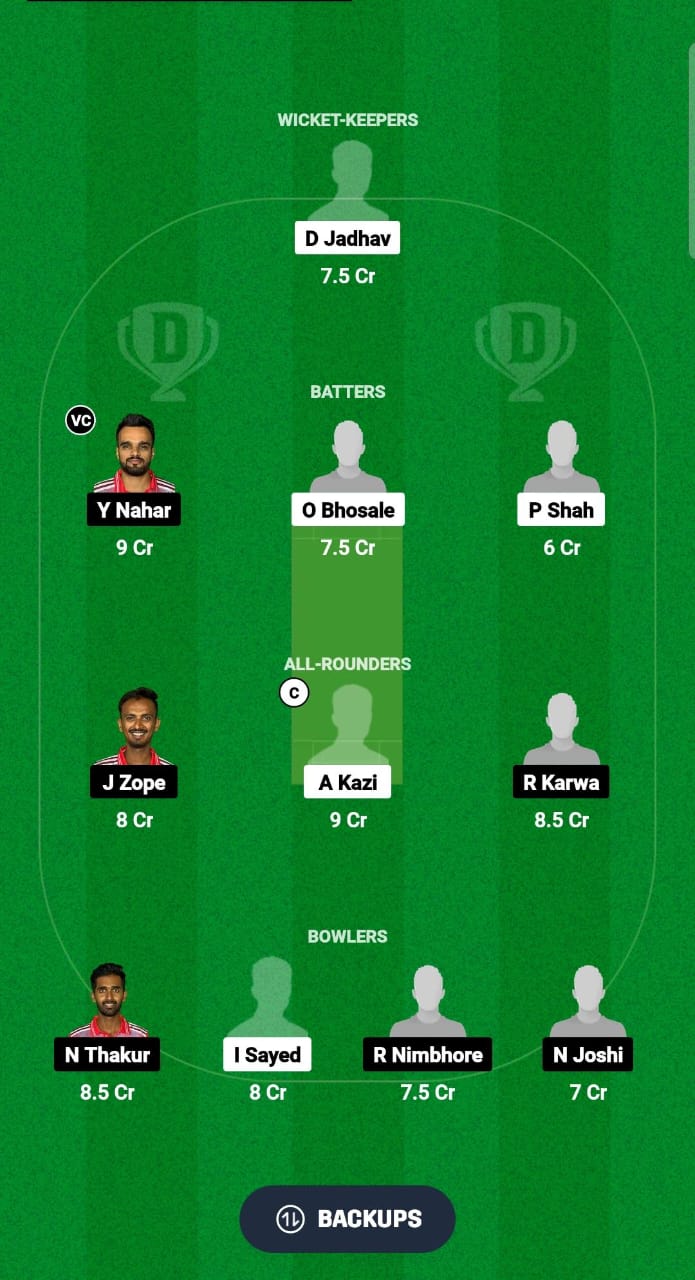 APS vs JAI Dream11 Prediction Fantasy Cricket Tips Dream11 Team Pune T20 Olympia Trophy 2024 