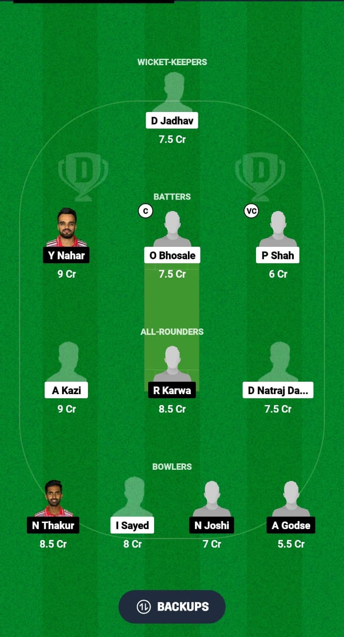 APS vs JAI Dream11 Prediction Fantasy Cricket Tips Dream11 Team Pune T20 Olympia Trophy 2024 