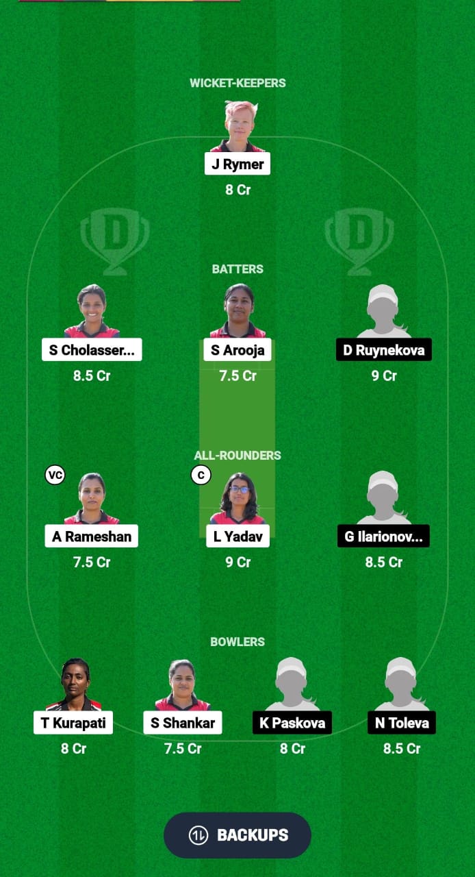1000509609 MLT-W vs BUL-W Dream11 Prediction Fantasy Cricket Tips Dream11 Team ECI-W Malta-Bulgaria T10 2024