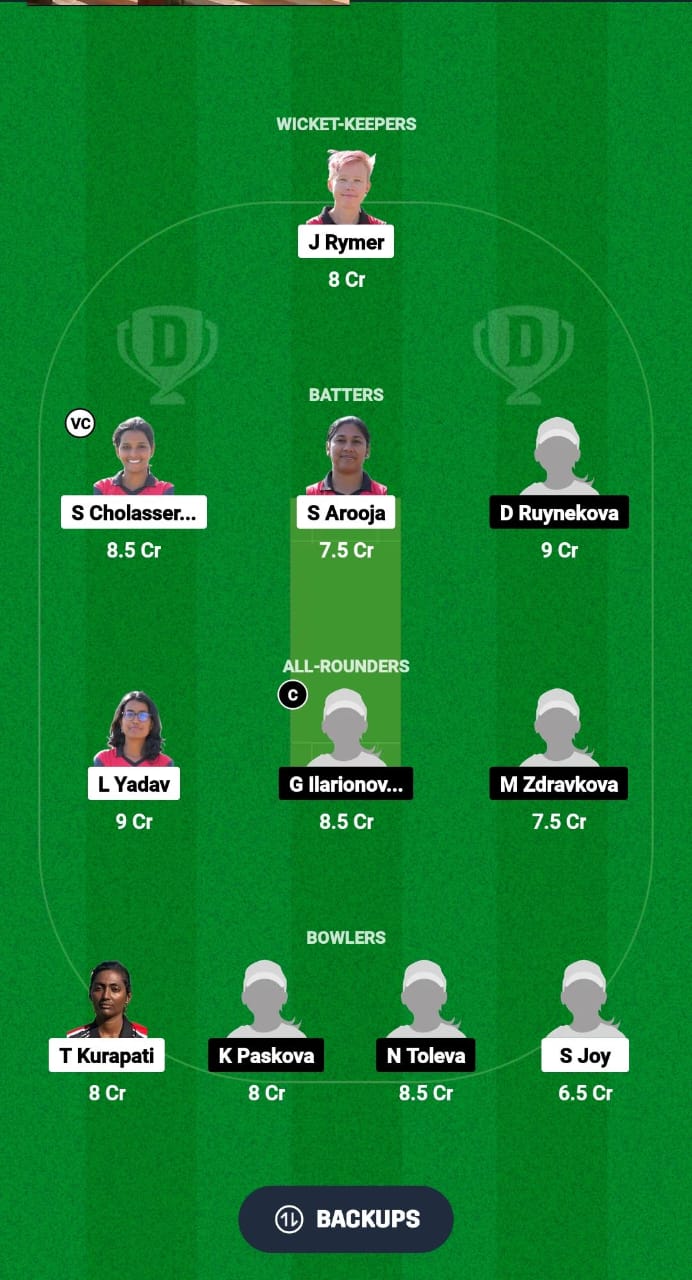 1000509612 MLT-W vs BUL-W Dream11 Prediction Fantasy Cricket Tips Dream11 Team ECI-W Malta-Bulgaria T10 2024