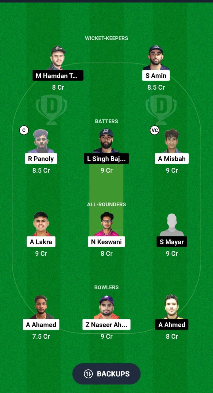 1000512793 DUB vs AJM Dream11 Prediction Fantasy Cricket Tips Dream11 Team Emirates D20 Tournament 2024