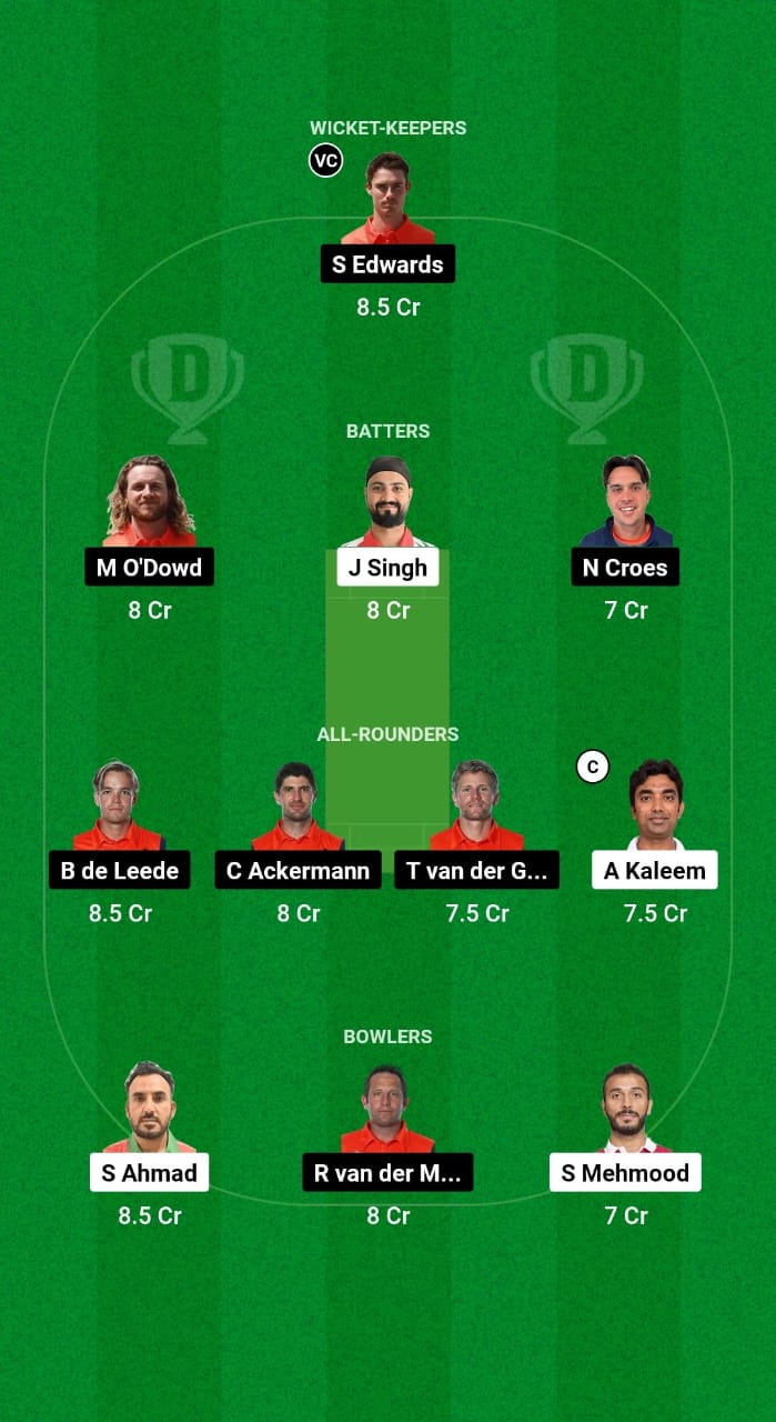 1000519976 OMN vs NED Dream11 Prediction Fantasy Cricket Tips Dream11 Team Netherlands Tour of Oman 2024