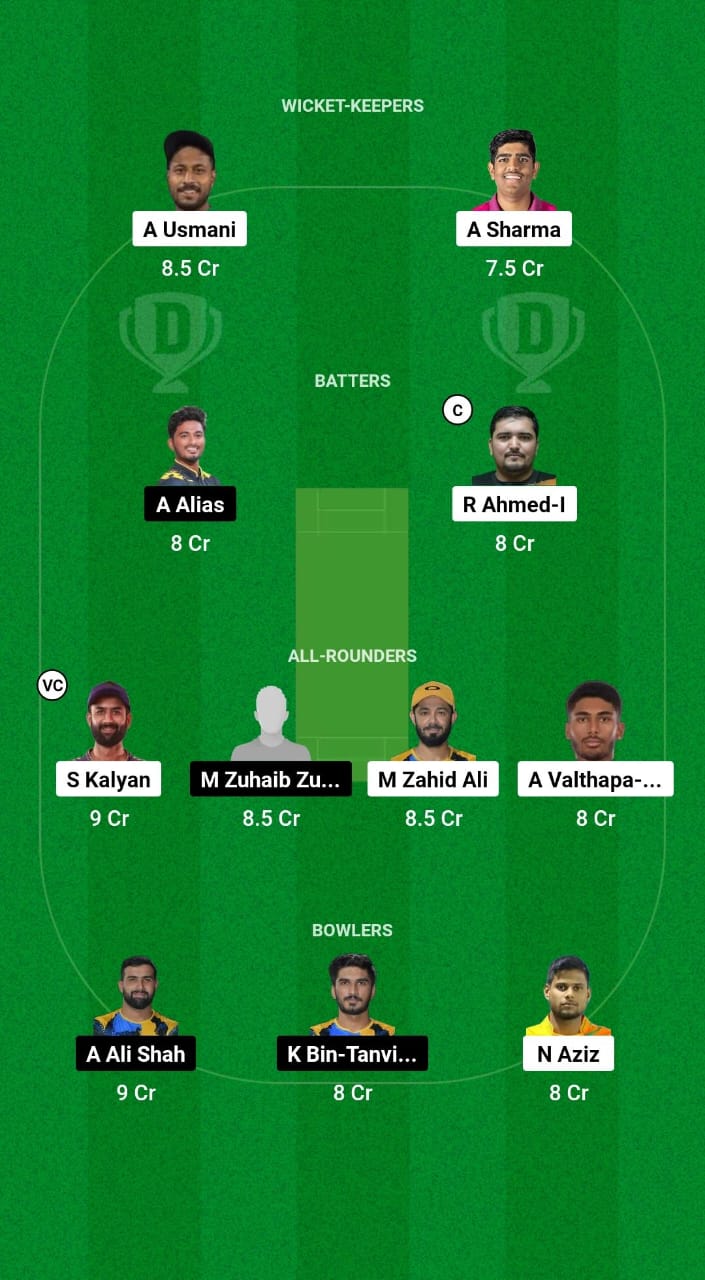 1000520653 FUJ vs SHA Dream11 Prediction Fantasy Cricket Tips Dream11 Team Emirates D50 2024