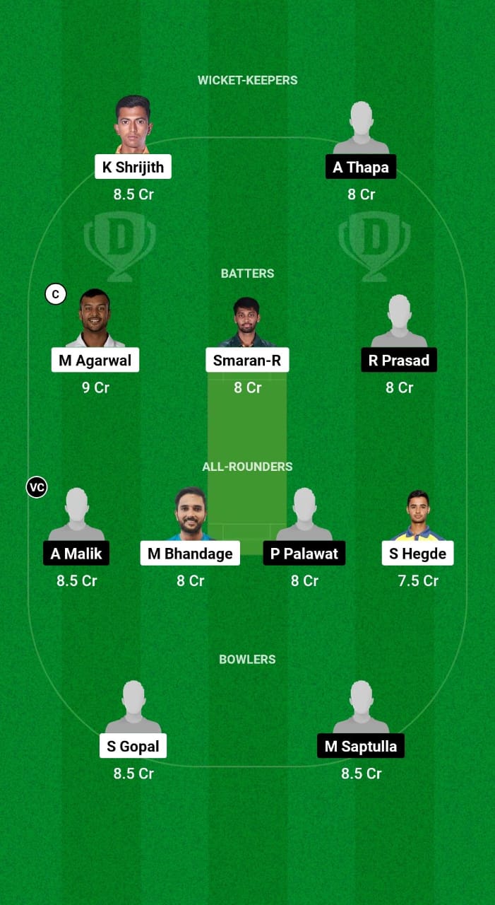 1000531776 KAR vs SIK Dream11 Prediction Fantasy Cricket Tips Dream11 Team Indian Domestic T20 Trophy 2024