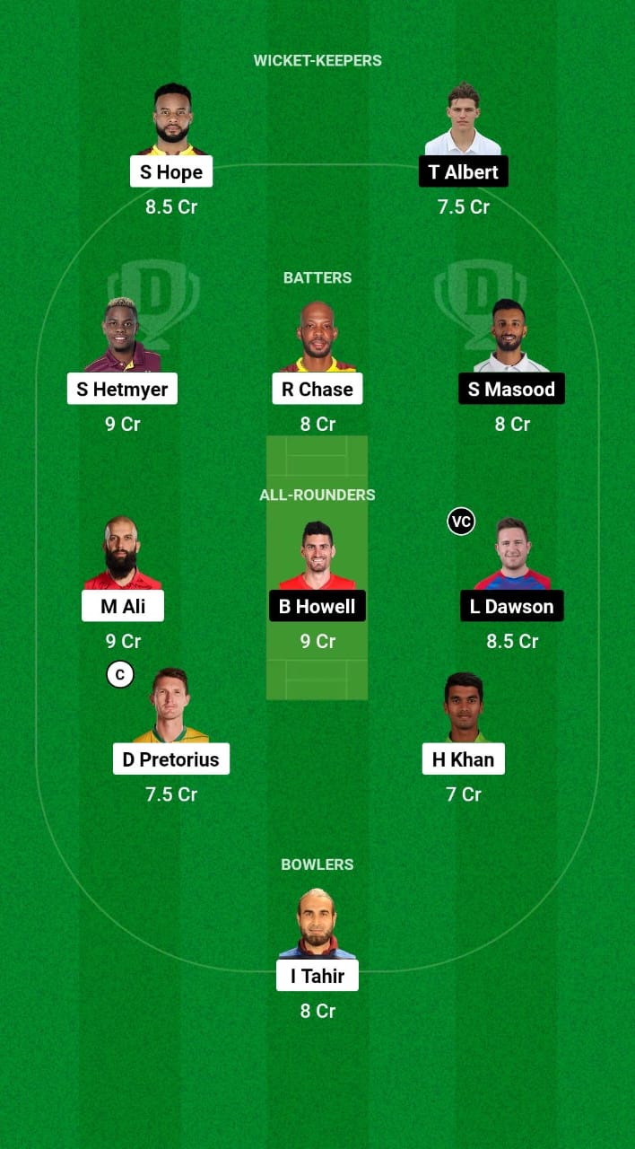 1000533999 GUY vs HAM Dream11 Prediction Fantasy Cricket Tips Dream11 Team Global Super League T20 2024