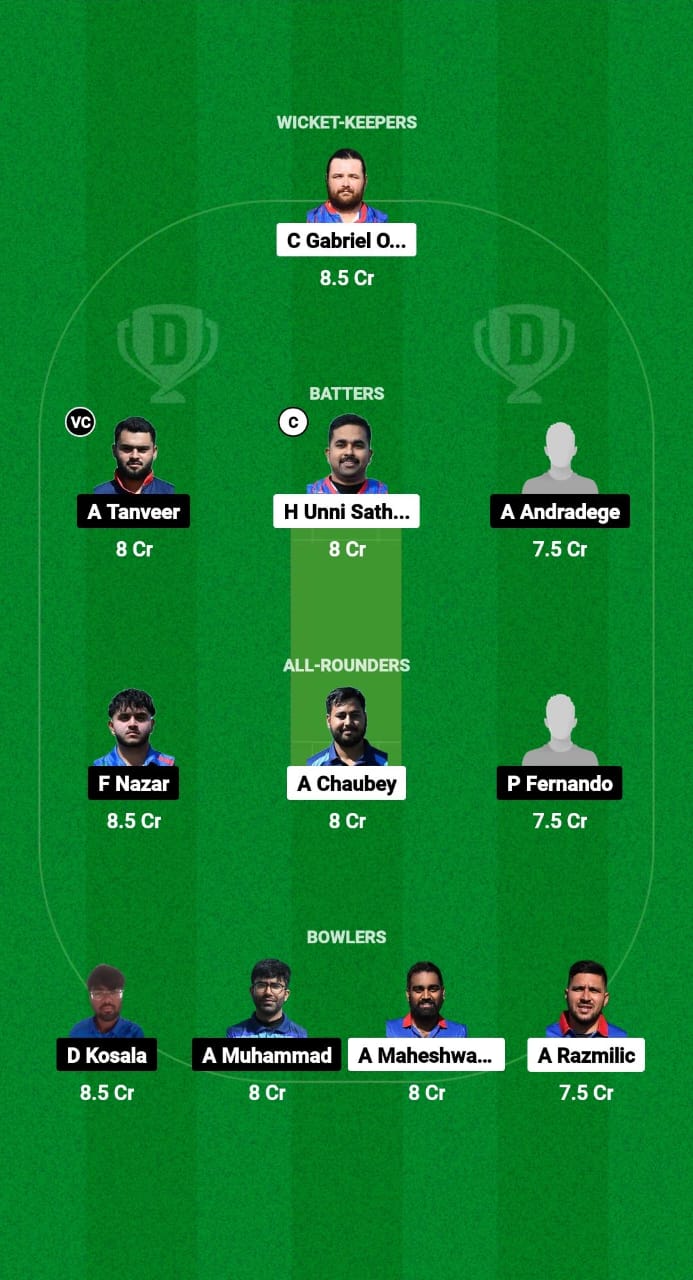 CRO vs ITA Dream11 Prediction Fantasy Cricket Tips Dream11 Team ECI T10 Spain 2024 