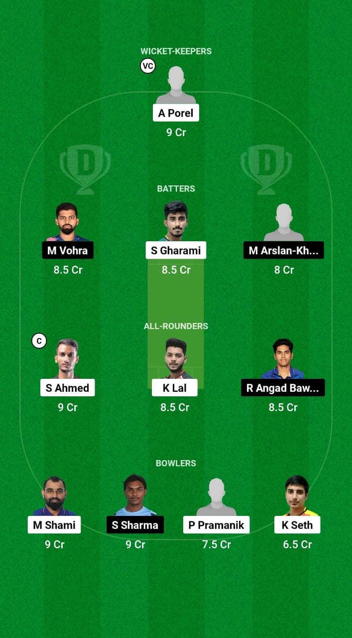 BEN vs CHN Dream11 Prediction Fantasy Cricket Tips Dream11 Team Indian Domestic T20 Trophy 2024 