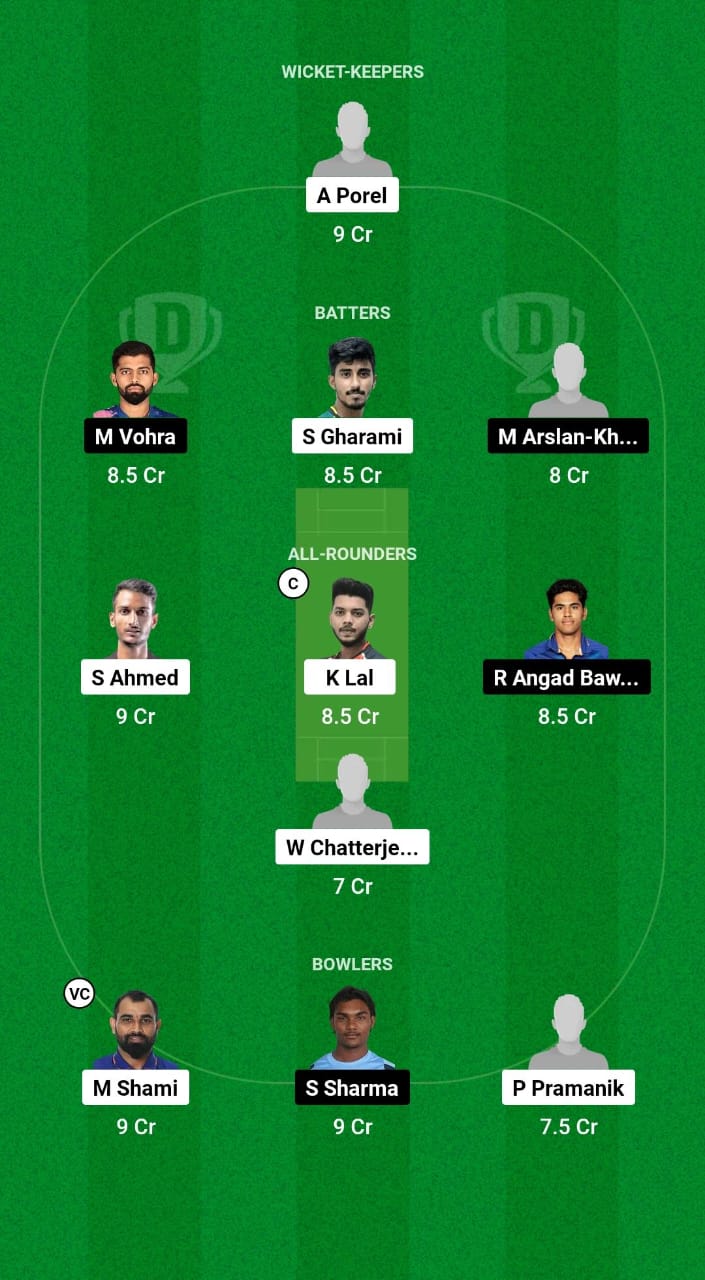 BEN vs CHN Dream11 Prediction Fantasy Cricket Tips Dream11 Team Indian Domestic T20 Trophy 2024 