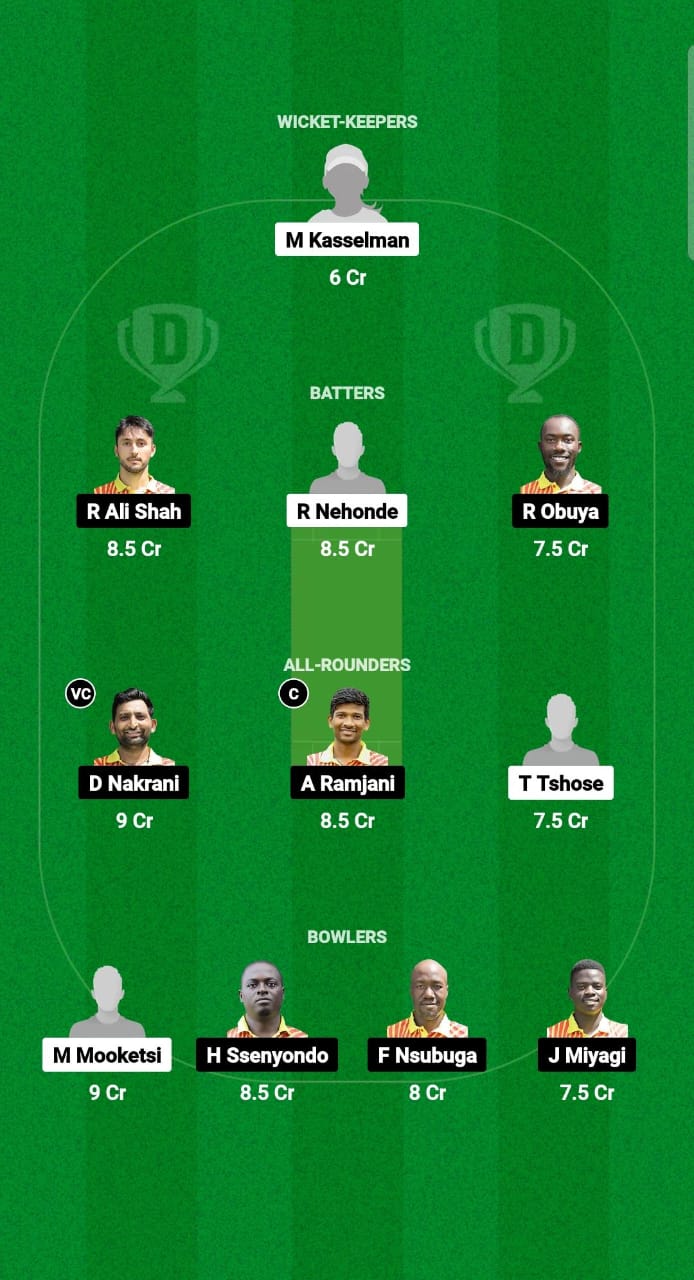 BOT vs UGA Dream11 Prediction Fantasy Cricket Tips Dream11 Team Africa Continent Cup T20I 2024 