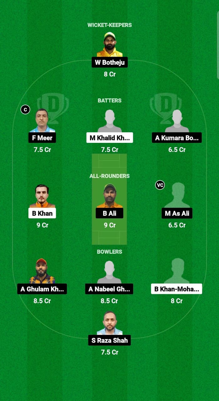 AS vs KWM Dream11 Prediction Fantasy Cricket Tips Dream11 Team Kuwait T20 Challengers Trophy 2024 