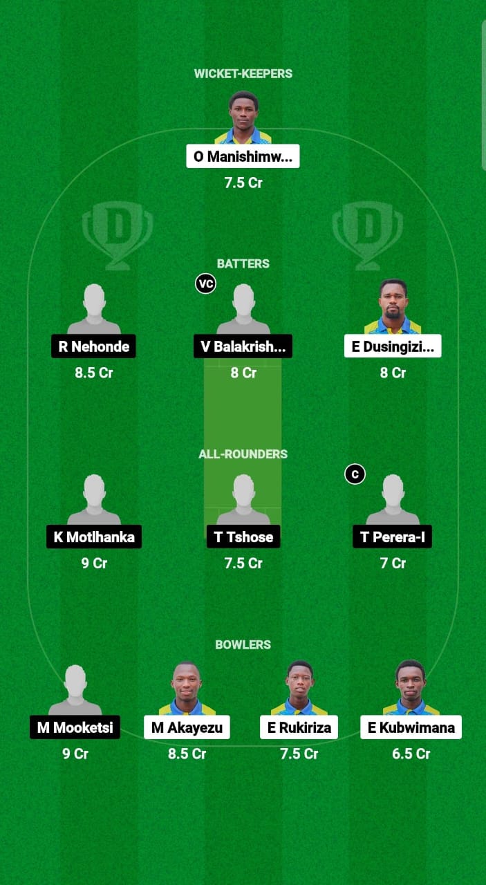 RWA vs BOT Dream11 Prediction Fantasy Cricket Tips Dream11 Team Africa Continent Cup T20I 2024 