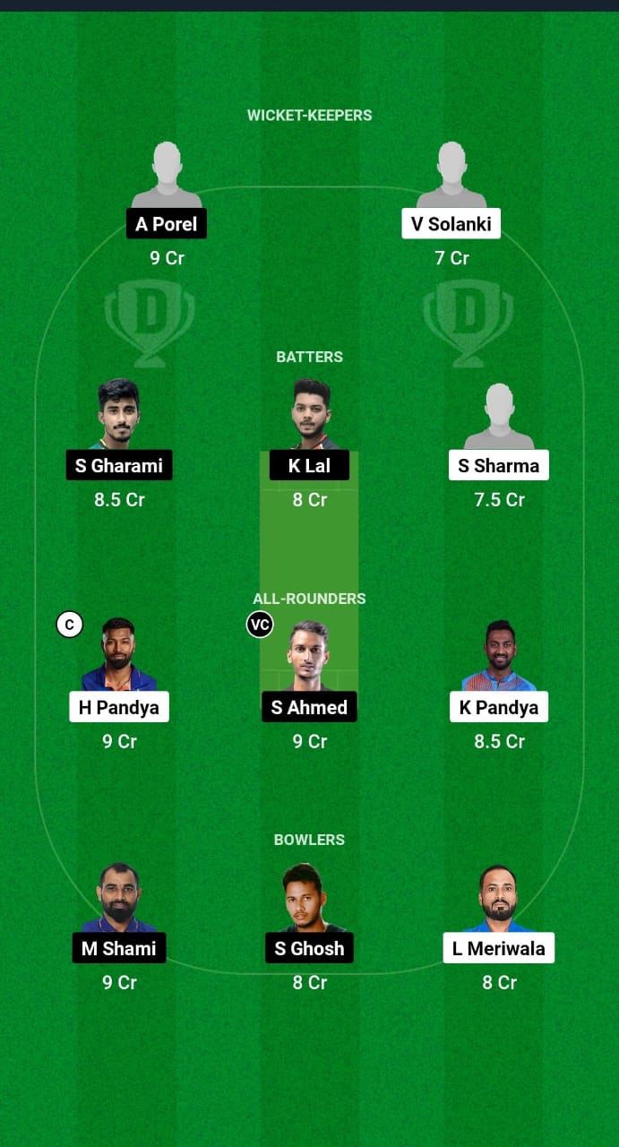 BRD vs BEN Dream11 Prediction Fantasy Cricket Tips Dream11 Team Indian Domestic T20 Trophy 2024 