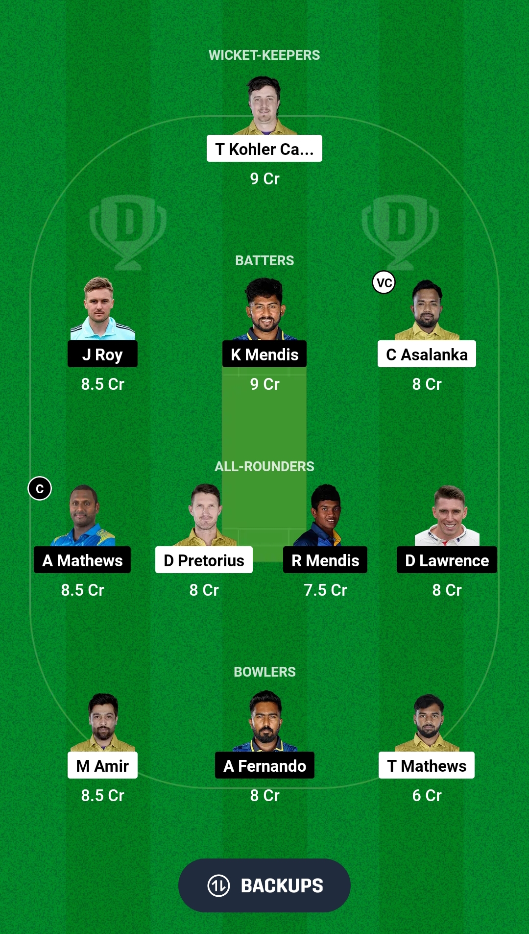 JT vs CJ Dream11 Prediction Fantasy Cricket Tips Dream11 Team Lanka T10 Super League 2024 