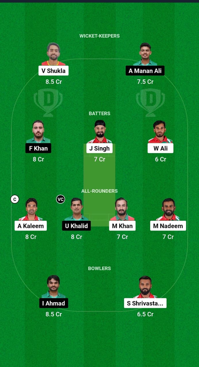 OMN vs SAU Dream11 Prediction Fantasy Cricket Tips Dream11 Team Gulf Cup T20I 2024 