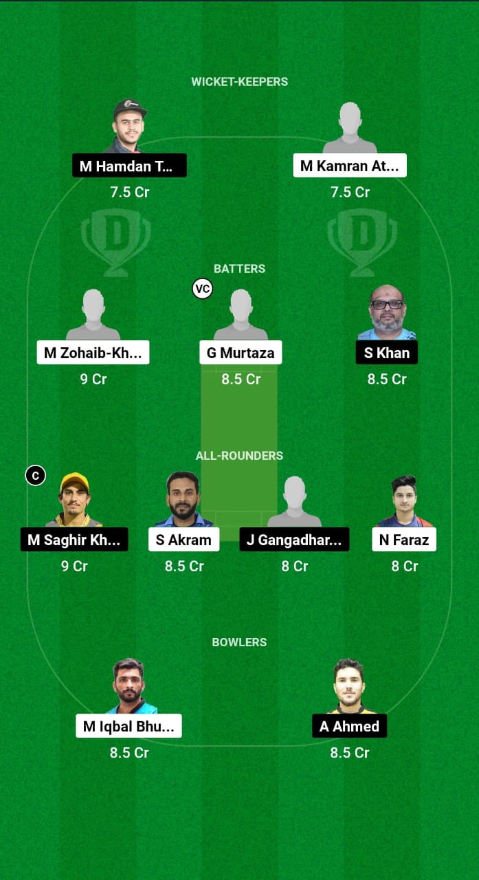 EMB vs AJM Dream11 Prediction Fantasy Cricket Tips Dream11 Team Emirates D10 2024