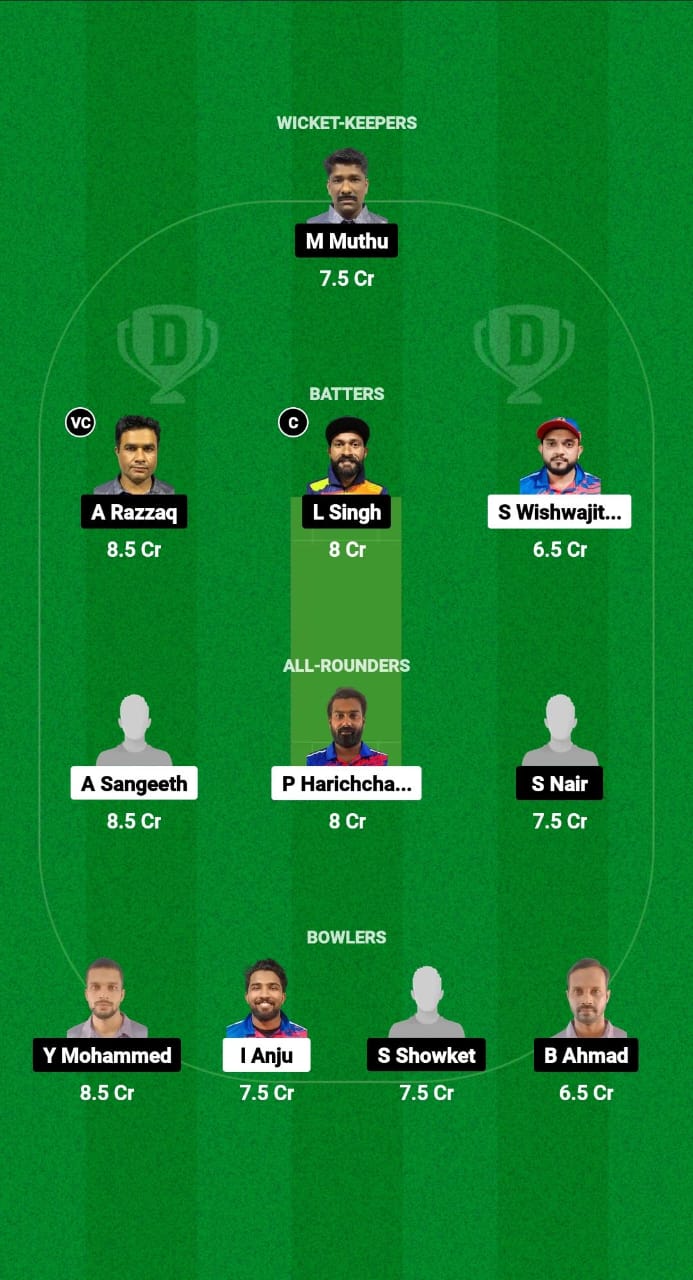 CEC-B vs SBS Dream11 Prediction Fantasy Cricket Tips Dream11 Team Kuwait T20 Challengers Trophy 2024 