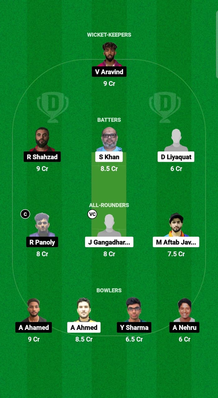 AJM vs DUB Dream11 Prediction Fantasy Cricket Tips Dream11 Team Emirates D10 2024