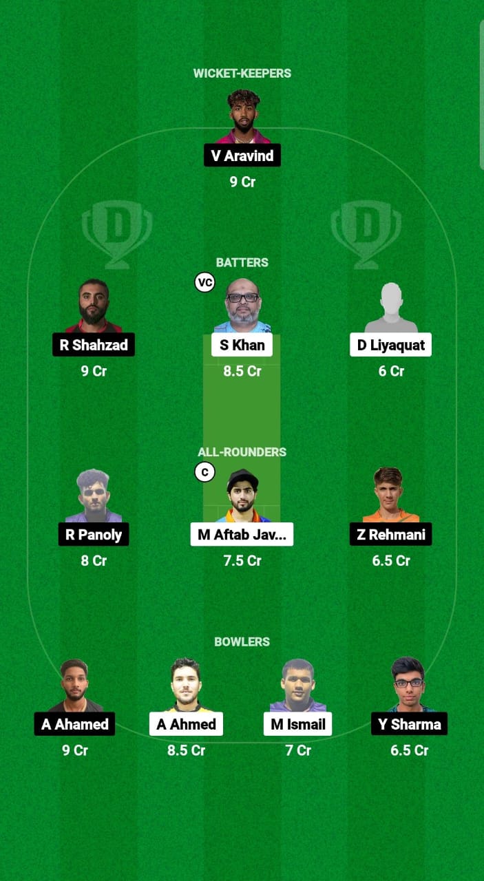 AJM vs DUB Dream11 Prediction Fantasy Cricket Tips Dream11 Team Emirates D10 2024