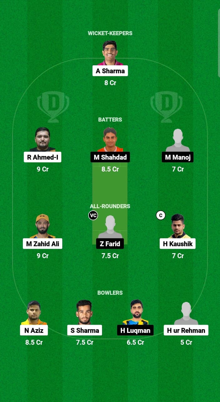 FUJ vs EMR Dream11 Prediction Fantasy Cricket Tips Dream11 Team Emirates D10 2024 