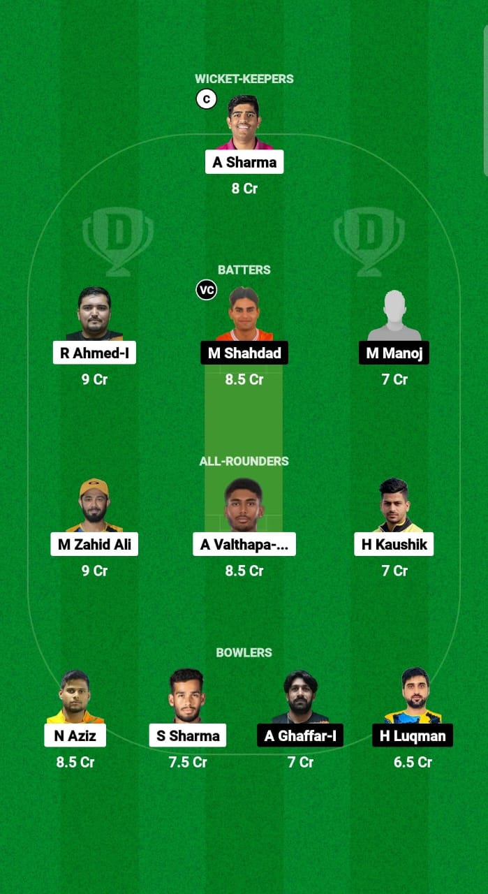 FUJ vs EMR Dream11 Prediction Fantasy Cricket Tips Dream11 Team Emirates D10 2024 