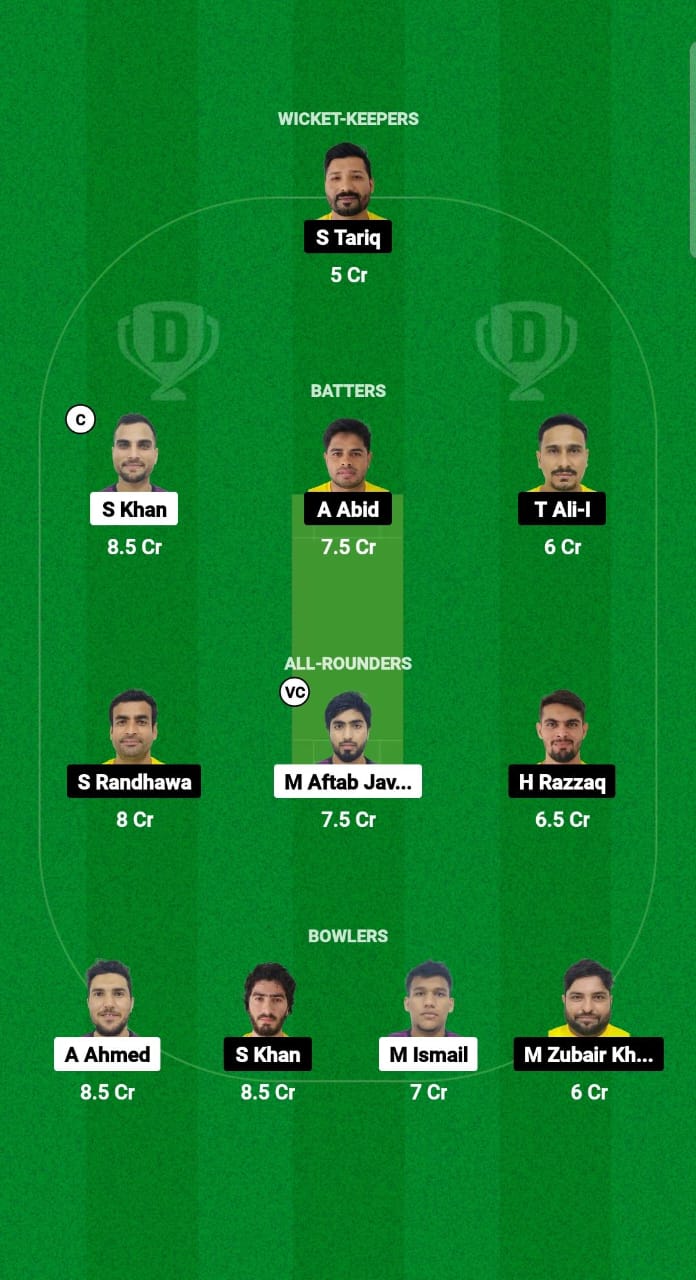 AJM vs ABD Dream11 Prediction Fantasy Cricket Tips Dream11 Team Emirates D10 2024