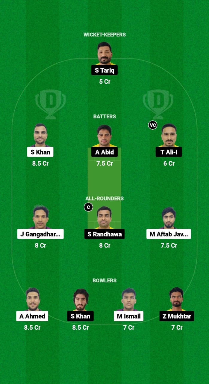 AJM vs ABD Dream11 Prediction Fantasy Cricket Tips Dream11 Team Emirates D10 2024