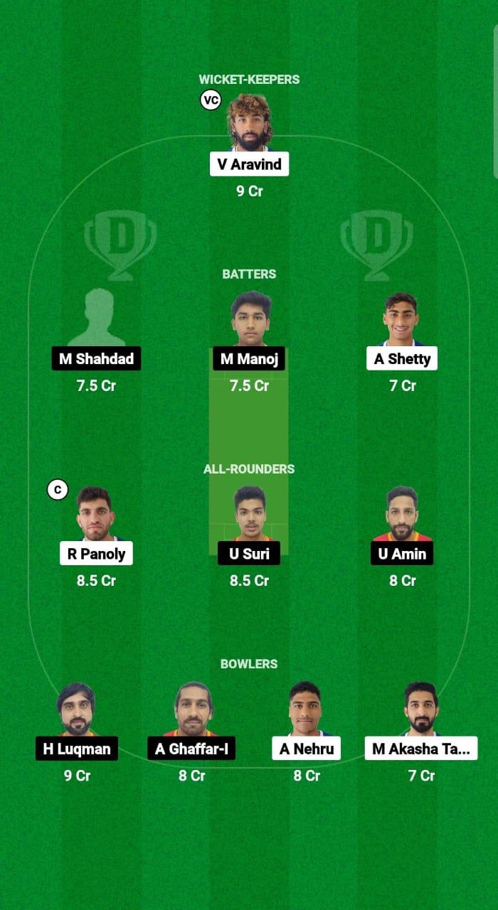 DUB vs EMR Dream11 Prediction Fantasy Cricket Tips Dream11 Team Emirates D10 2024 