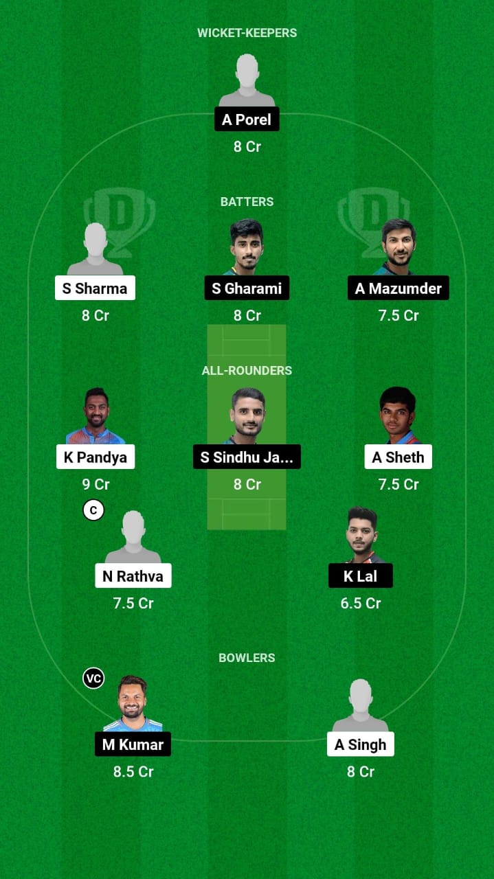 BRD vs BEN Dream11 Prediction Fantasy Cricket Tips Dream11 Team Indian Domestic OD Trophy 2024 