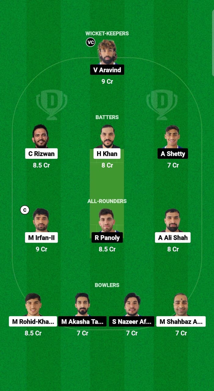 SHA vs DUB Dream11 Prediction Fantasy Cricket Tips Dream11 Team Emirates D10 2024 