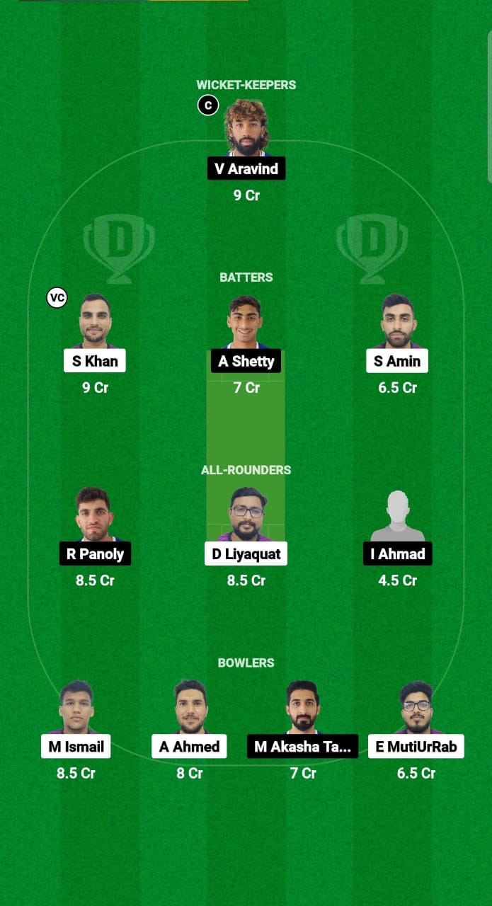 AJM vs DUB Dream11 Prediction Fantasy Cricket Tips Dream11 Team Emirates D10 2024 