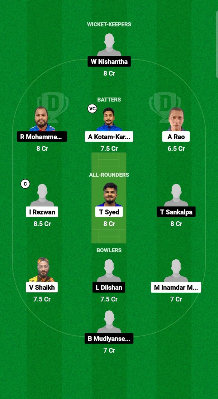 SAS vs SUL Dream11 Prediction Fantasy Cricket Tips Dream11 Team Kuwait Challengers League B T20 2024 