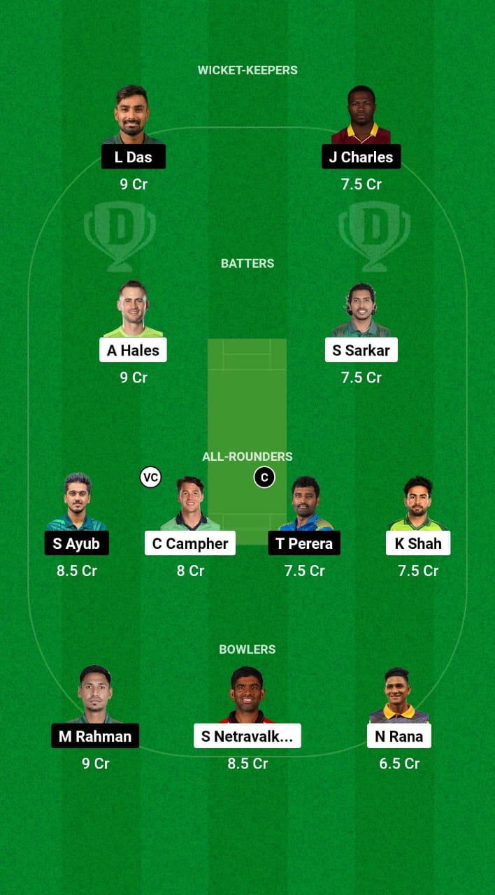 RAN vs DC Dream11 Prediction Fantasy Cricket Tips Dream11 Team BPL 2024 