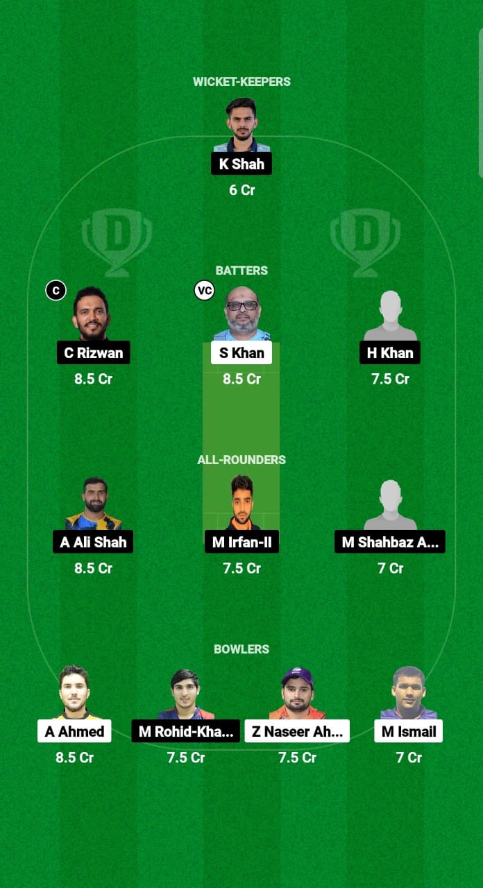 AJM vs SHA Dream11 Prediction Fantasy Cricket Tips Dream11 Team Emirates D10 2024 