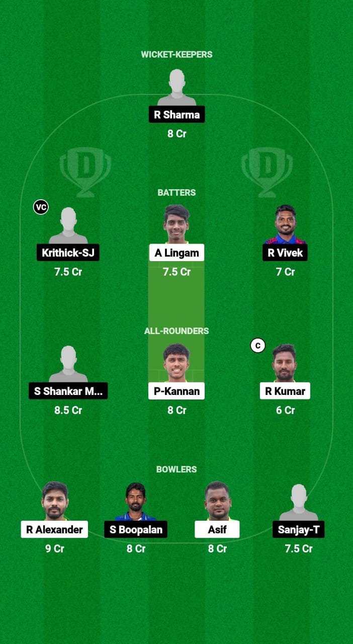 RAM vs SAE Dream11 Prediction Fantasy Cricket Tips Dream11 Team Tamil Nadu T20 SS Rajan Trophy 2024 