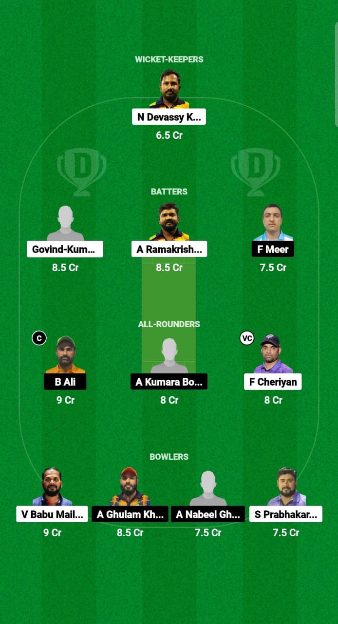 COH vs KWM Dream11 Prediction Fantasy Cricket Tips Dream11 Team Kuwait Challengers League B T20 2024 