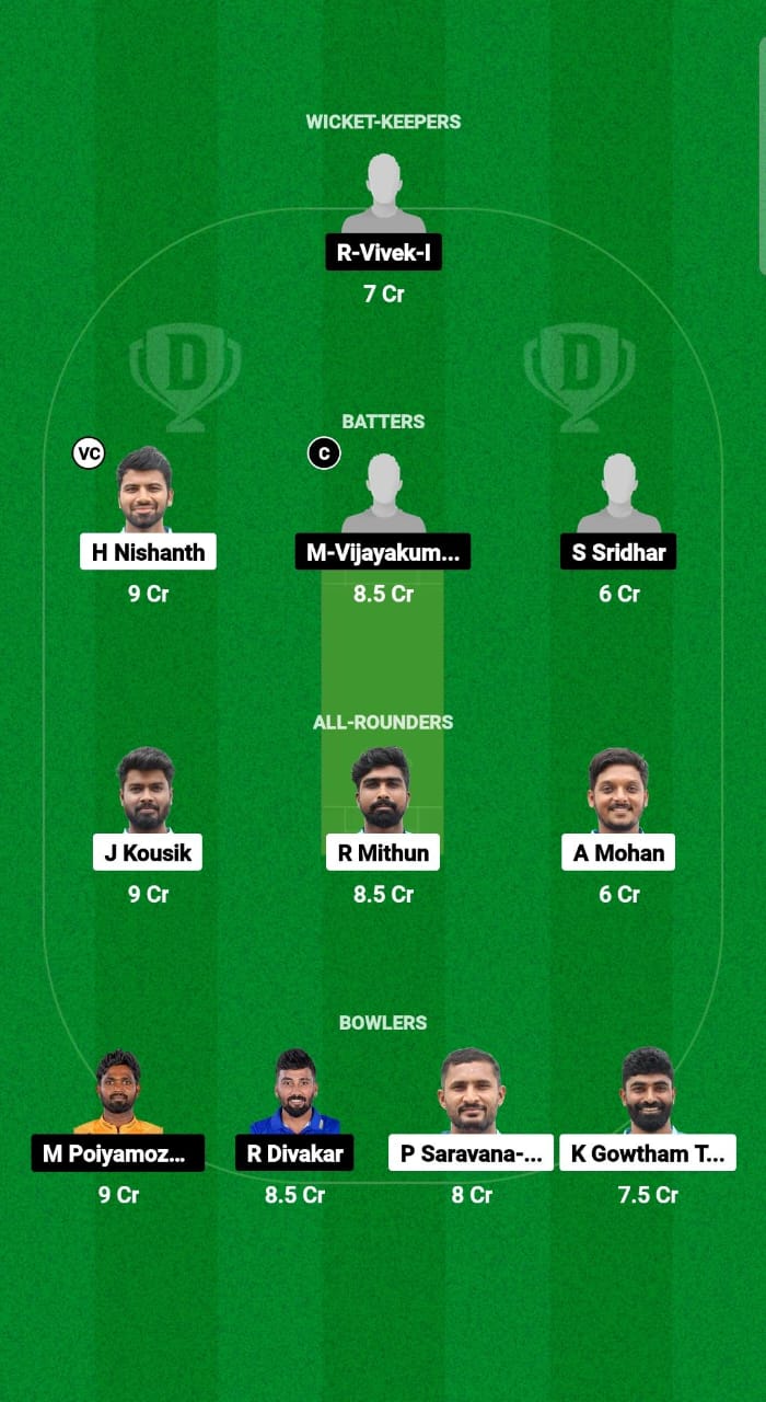 COM vs THR Dream11 Prediction Fantasy Cricket Tips Dream11 Team Tamil Nadu T20 SS Rajan Trophy 2024 