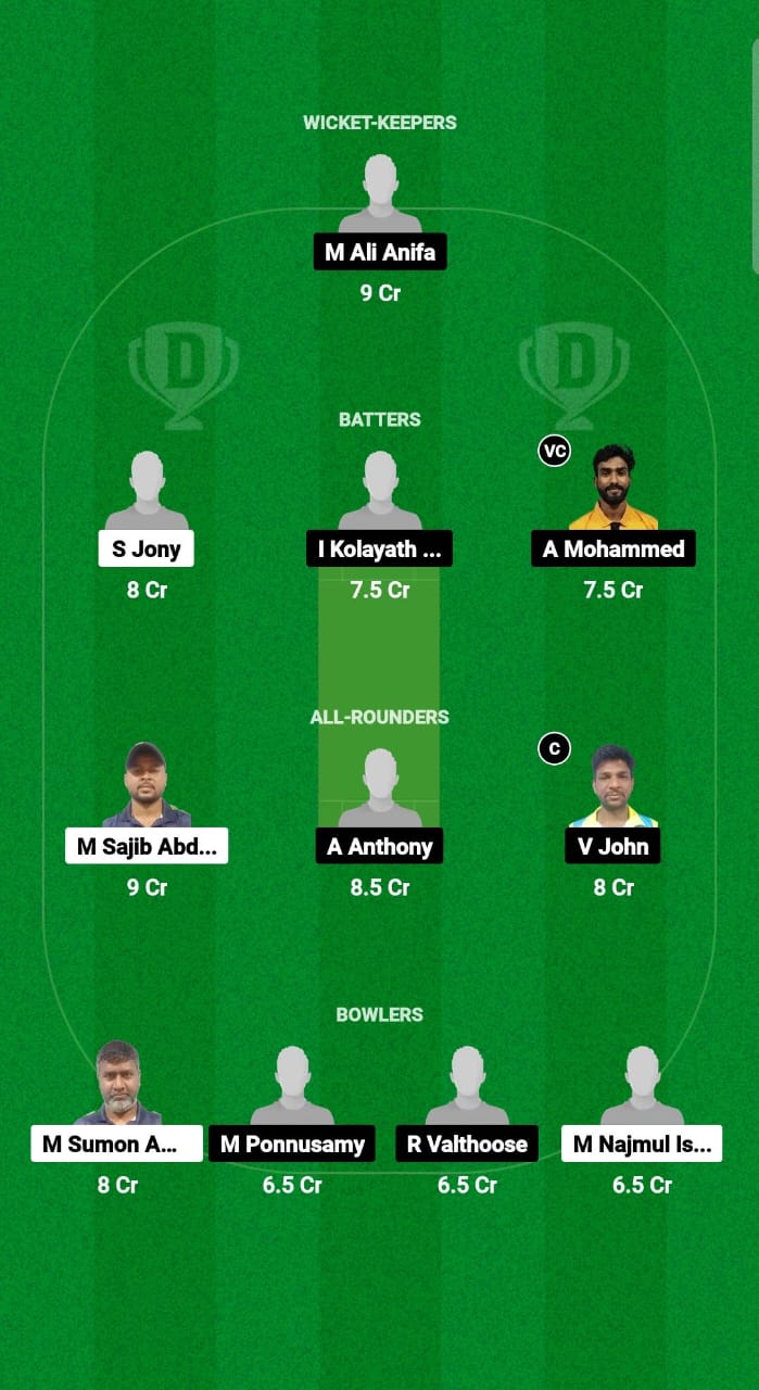 OSM vs CHK Dream11 Prediction Fantasy Cricket Tips Dream11 Team Kuwait Challengers League B T20 2024 