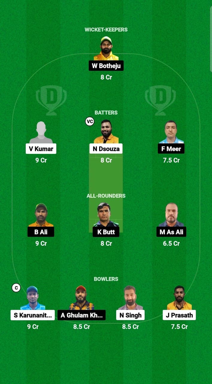 AEC vs KWM Dream11 Prediction Fantasy Cricket Tips Dream11 Team Kuwait T20 Challengers Trophy