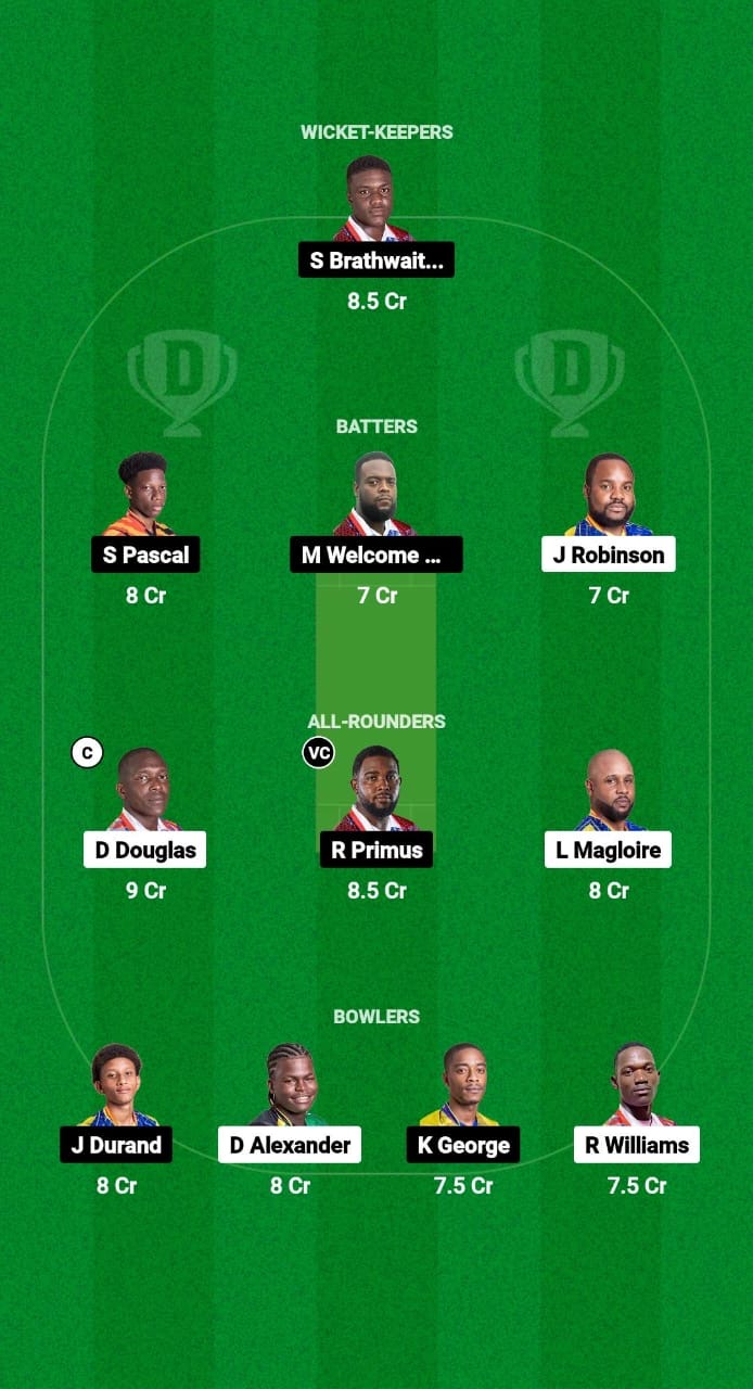 TGS vs CRD Dream11 Prediction Fantasy Cricket Tips Dream11 Team West Indies Nature Isle T10