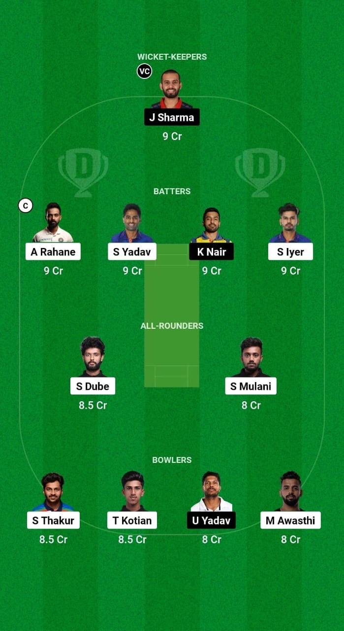 MUM vs VID Dream11 Prediction Fantasy Cricket Tips Dream11 Team Indian Domestic T20 Trophy