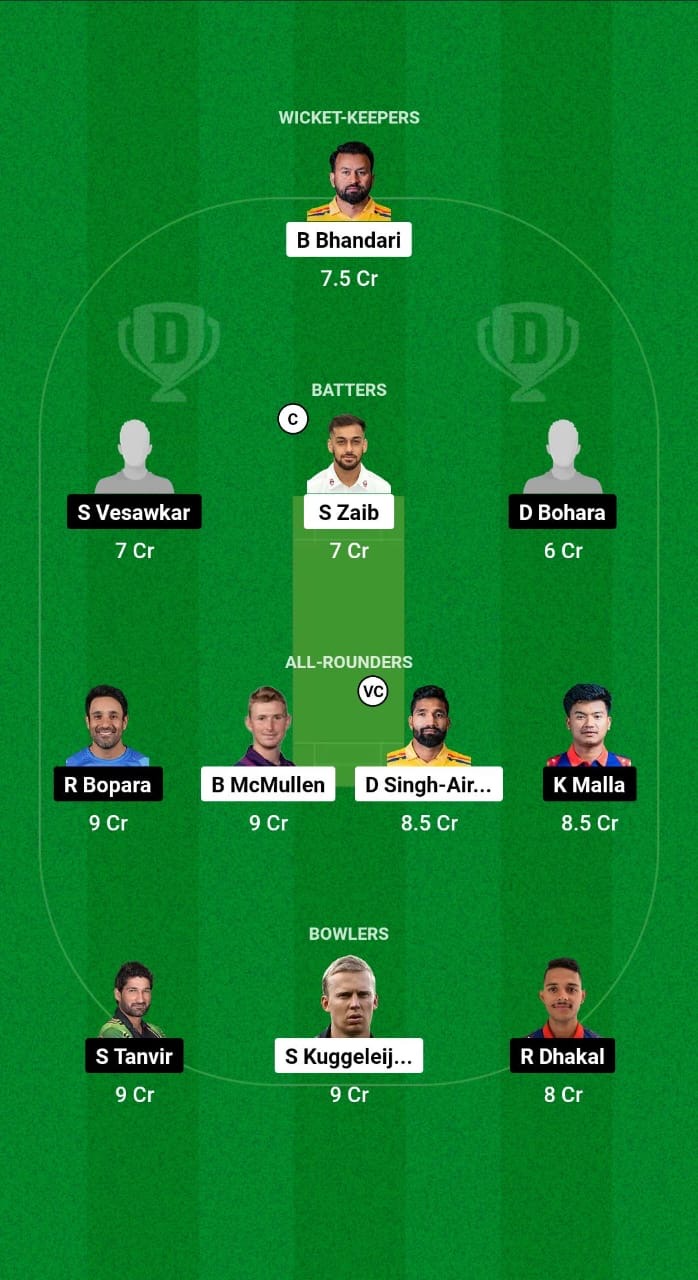 SPR vs CWR Dream11 Prediction Fantasy Cricket Tips Dream11 Team Nepal Premier League T20