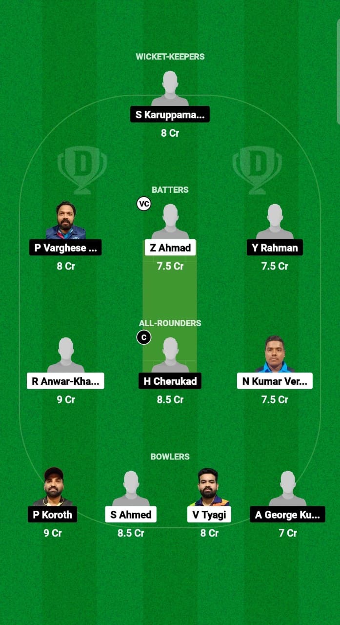 GGL vs PHR Dream11 Prediction Fantasy Cricket Tips Dream11 Team Kuwait T20 Challengers Trophy