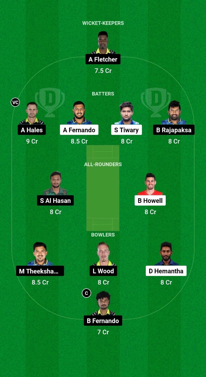 NEK vs GM Dream11 Prediction Fantasy Cricket Tips Dream11 Team Lanka T10 Super League