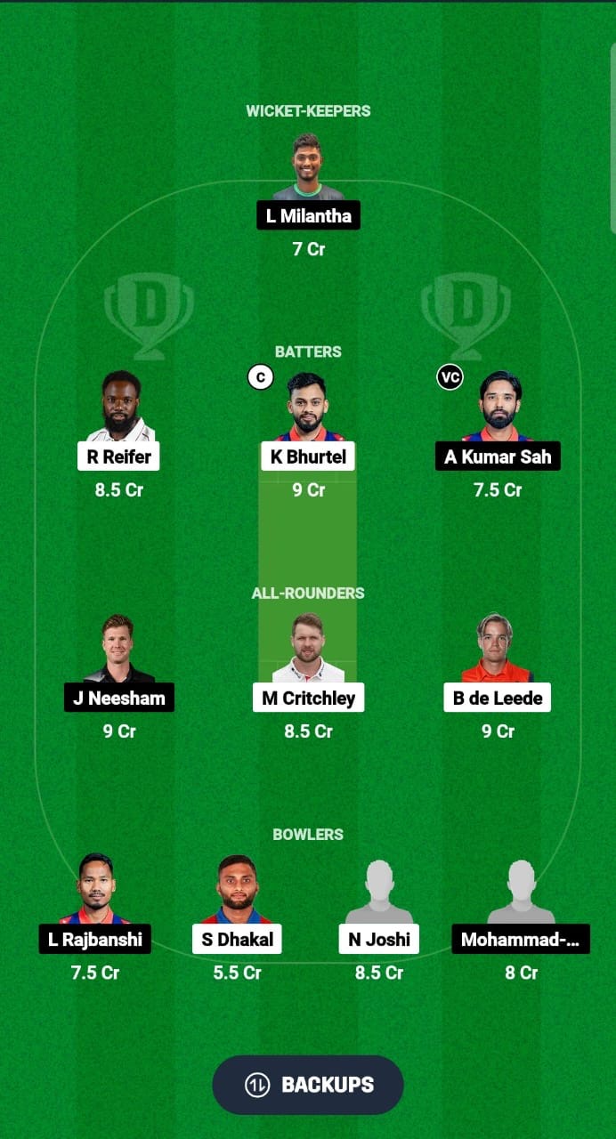 PKA vs JKB Dream11 Prediction Fantasy Cricket Tips Dream11 Team Nepal Premier League T20