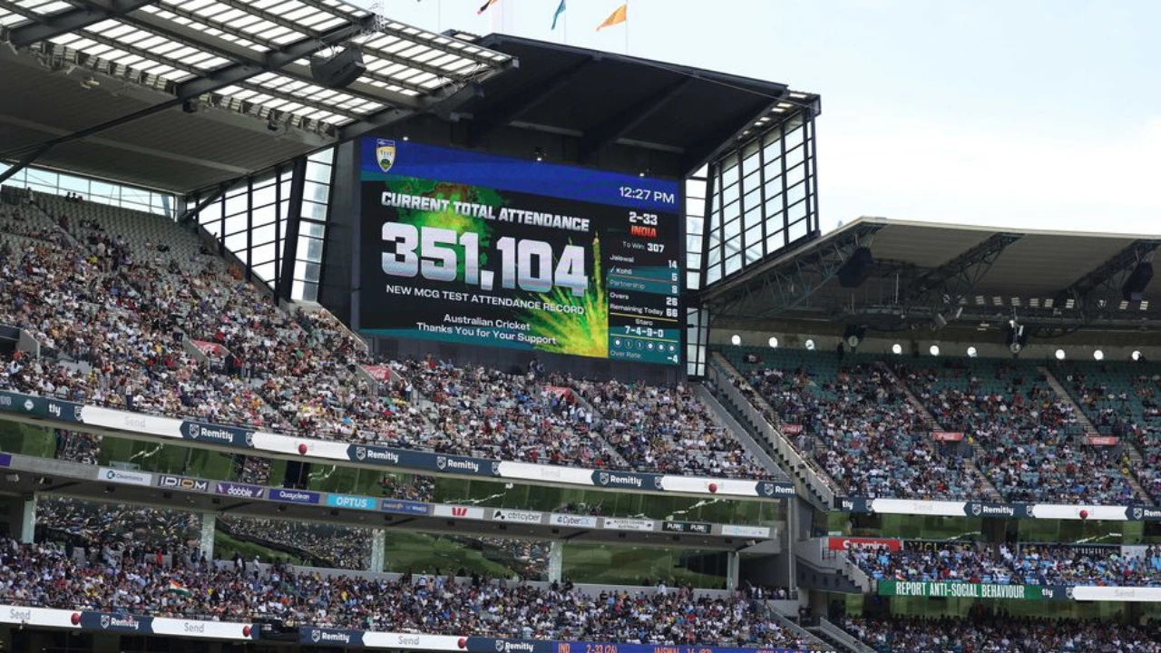 MCG breaks historic record during Boxing Day Test