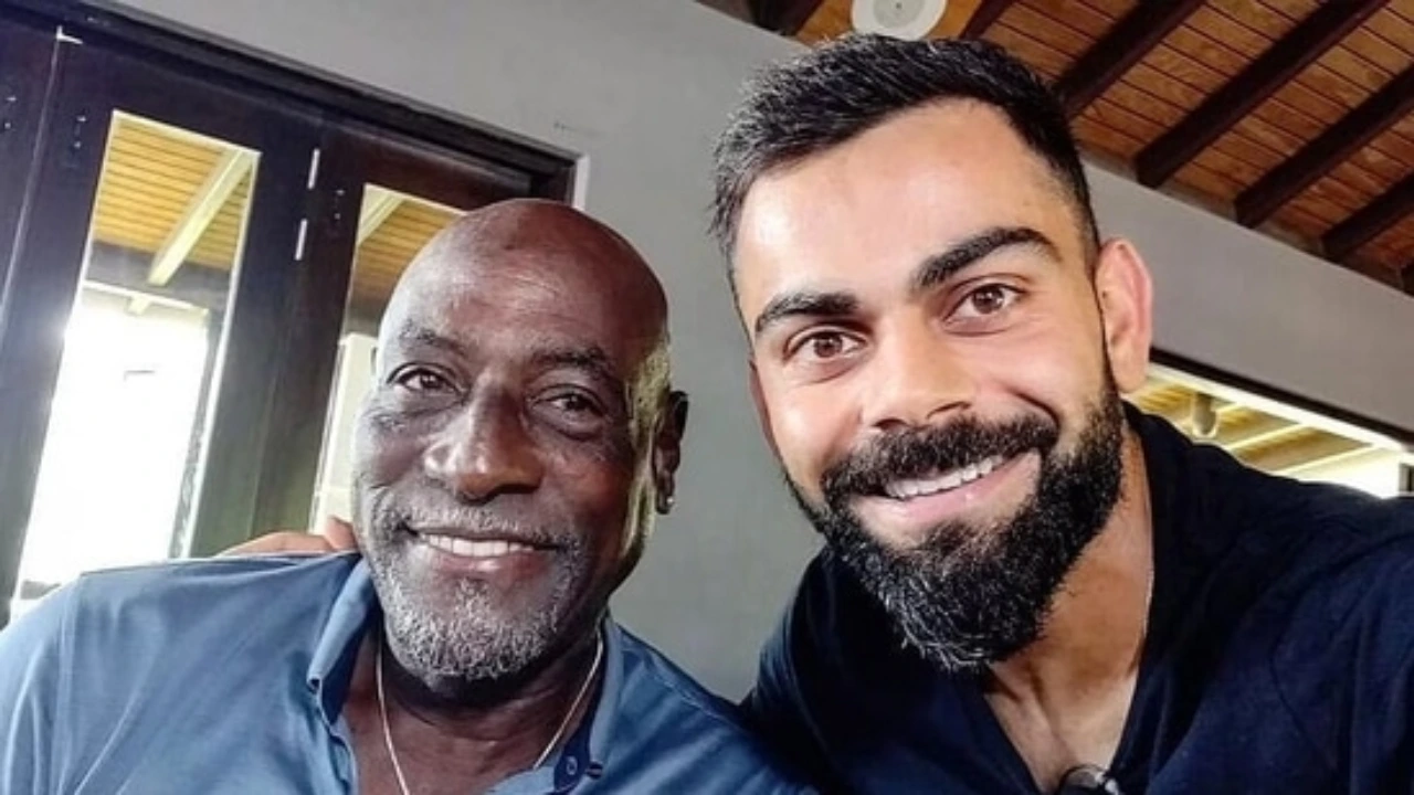 Sir Vivian Richards and Virat Kohli