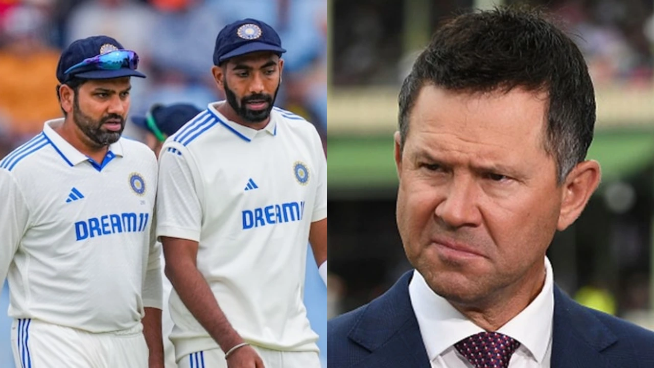 Rohit Sharma, Jasprit Bumrah and Ricky Ponting