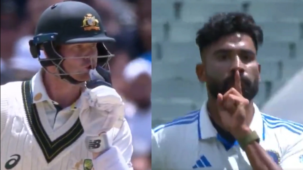 Steve Smith and Mohammed Siraj